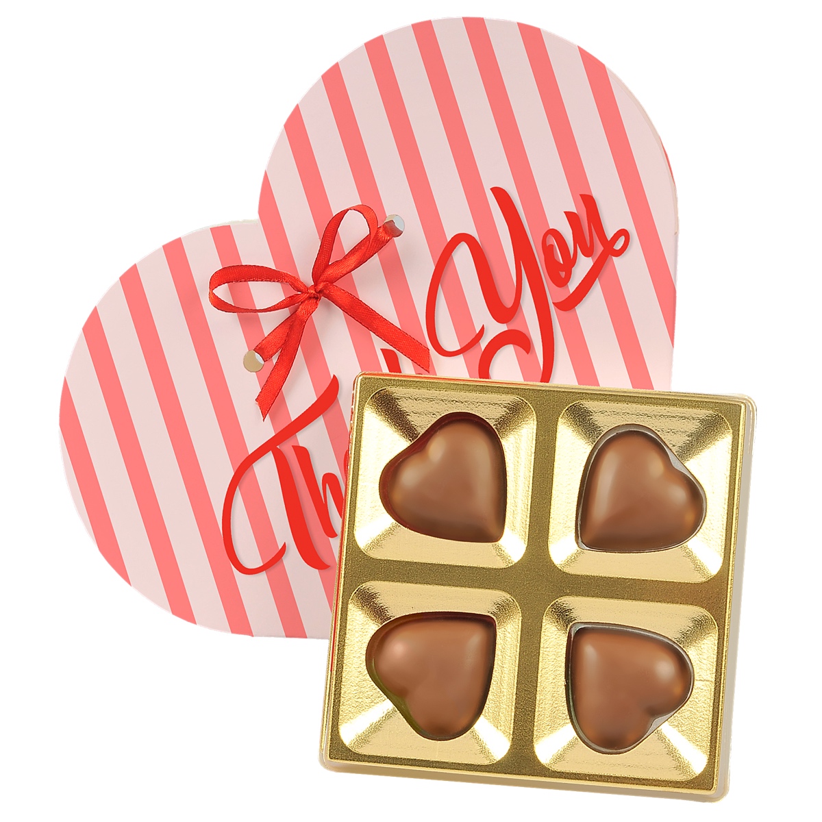czekoladki w kształcie serca