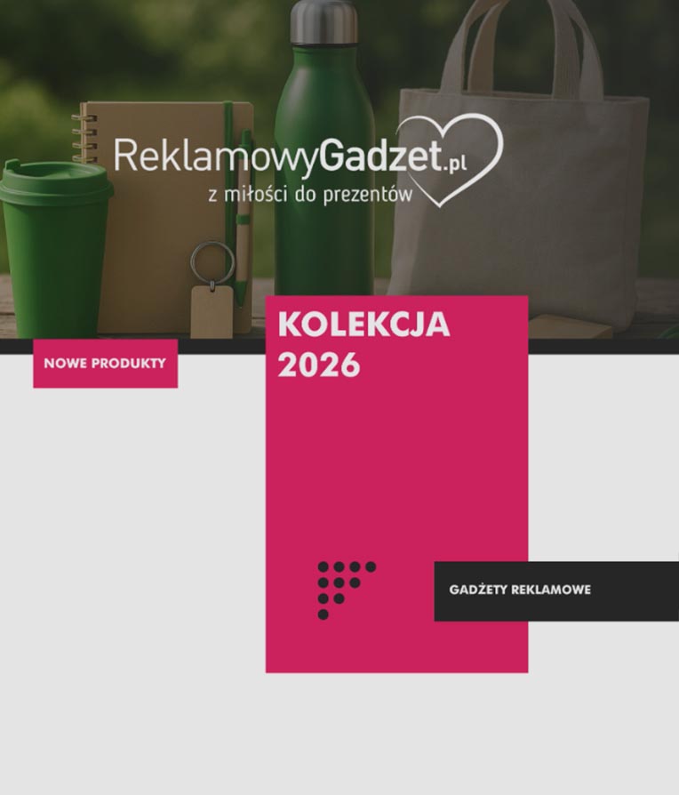 Katalog 2026 gadżet&oacute;w reklamowych online ReklamowyGadzet zielony voyager