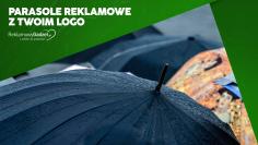 Parasole reklamowe z logo – mobilna reklama firmy, która pracuje podczas każdej jesiennej ulewy