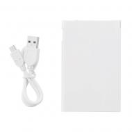 Power bank 2500 mAh, zintegrowany kabel