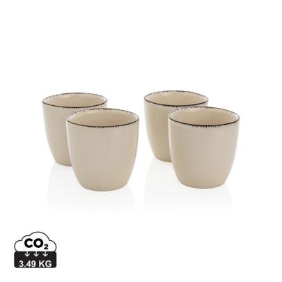 Zestaw kubków ceramicznych 120 ml Ukiyo, 4 el.