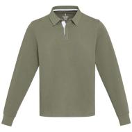 Clyde unisex organic rugby polo sweatshirt