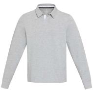 Clyde unisex organic rugby polo sweatshirt