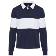 Clyde unisex organic rugby polo sweatshirt