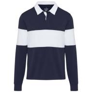 Clyde unisex organic rugby polo sweatshirt