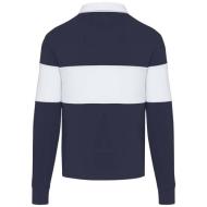 Clyde unisex organic rugby polo sweatshirt