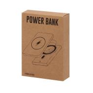 Magnetyczny bezprzewodowy power bank 5000 mAh z aluminium z recyklingu, ładowarka bezprzewodowa 15W