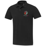 Emerald koszulka polo unisex z recyklingu z krótkim rękawem