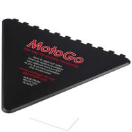 Frosty triangular recycled plastic ice scraper