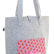 CreaFelt Toteback – personalizowana torba na ramię i plecak 2w1 z filcu RPET
