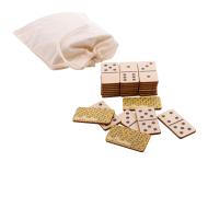 Maltese Domino – zestaw domina z logo w drewnianym stylu