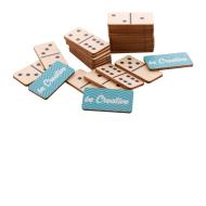 Maltese Domino – zestaw domina z logo w drewnianym stylu