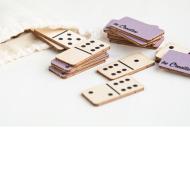 Maltese Domino – zestaw domina z logo w drewnianym stylu