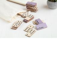 Maltese Domino – zestaw domina z logo w drewnianym stylu