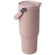 Kubek Bronx o pojemności 900 ml, z izolacją próżniową, wykonany ze recyklingowanej stali nierdzewnej