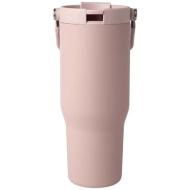 Kubek Bronx o pojemności 900 ml, z izolacją próżniową, wykonany ze recyklingowanej stali nierdzewnej