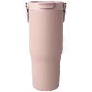 Kubek Bronx o pojemności 900 ml, z izolacją próżniową, wykonany ze recyklingowanej stali nierdzewnej