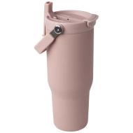 Kubek Bronx o pojemności 900 ml, z izolacją próżniową, wykonany ze recyklingowanej stali nierdzewnej