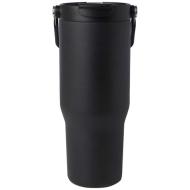 Kubek Bronx o pojemności 900 ml, z izolacją próżniową, wykonany ze recyklingowanej stali nierdzewnej