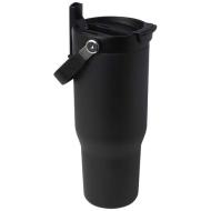 Kubek Bronx o pojemności 900 ml, z izolacją próżniową, wykonany ze recyklingowanej stali nierdzewnej