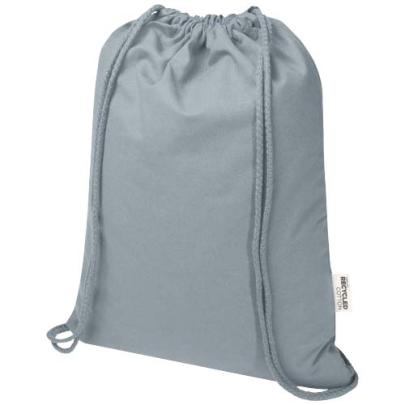 Oregon Blend torba ściągana sznurkiem z materiału materiału z recyklingu, 140 g/m², 5 l, posiadająca