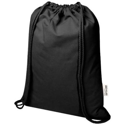 Oregon Blend torba ściągana sznurkiem z materiału materiału z recyklingu, 140 g/m², 5 l, posiadająca