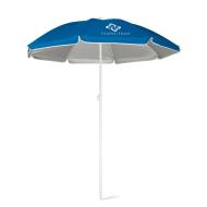 PARANA. Odchylany parasol plażowy 210T ze srebrną podszewką