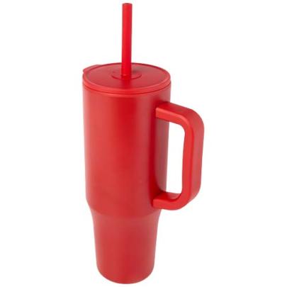 Brady izolowany kubek z certyfikatem RCS o pojemności 900 ml z silikonową słomką