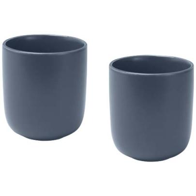 Male kubki ceramiczne o pojemności 200 ml - zestaw 2 sztuk