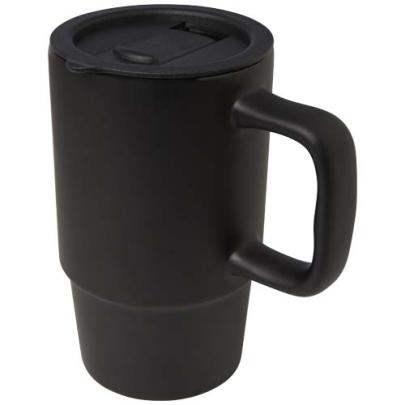 Carter kubek ceramiczny o pojemności 450 ml z plastikową pokrywką