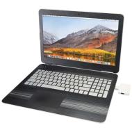 Gaia 4-portowy hub USB z wyjściem USB-A i typu C oraz podwójnym wejściem — wykonany z tworzyw sztucz