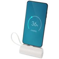 Alnair powerbank o pojemności 5000 mAh i mocy 10 W, wykonany z tworzyw sztucznych pochodzących z rec