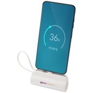 Alnair powerbank o pojemności 5000 mAh i mocy 10 W, wykonany z tworzyw sztucznych pochodzących z rec