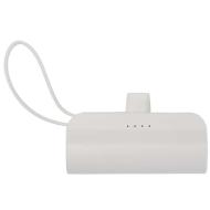 Alnair powerbank o pojemności 5000 mAh i mocy 10 W, wykonany z tworzyw sztucznych pochodzących z rec
