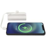 Alnair powerbank o pojemności 5000 mAh i mocy 10 W, wykonany z tworzyw sztucznych pochodzących z rec