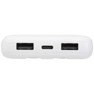 Adhil powerbank o pojemności 10.000 mAh i mocy 10 W z tworzyw sztucznych pochodzących z recyklilngu 