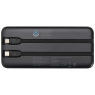 Adhil powerbank o pojemności 10.000 mAh i mocy 10 W z tworzyw sztucznych pochodzących z recyklilngu 