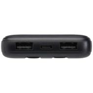 Adhil powerbank o pojemności 10.000 mAh i mocy 10 W z tworzyw sztucznych pochodzących z recyklilngu 