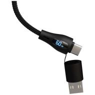 SCX.design C51 kabel do szybkiego ładowania 5 w 1 o mocy 60 W z tworzywa sztucznego rPET
