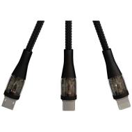 SCX.design C51 kabel do szybkiego ładowania 5 w 1 o mocy 60 W z tworzywa sztucznego rPET