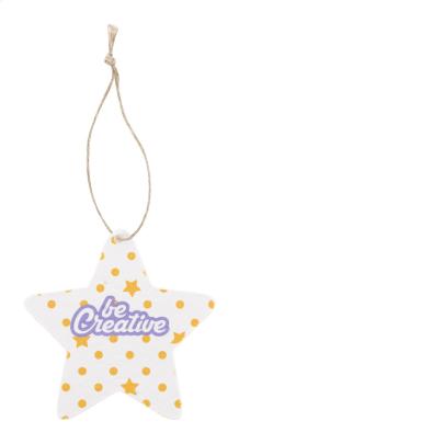 CreaJul Seed niestandardowa ozdoba choinkowa z papieru siewnego, gwiazda