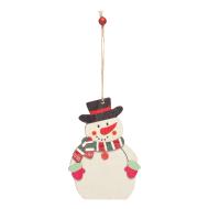 Zawieszka na prezent i choinkę WOODEN SNOWI