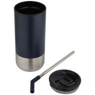 Grayson izolowany kubek z certyfikatem RCS z recyklingu o pojemności 480 ml z silikonową słomką