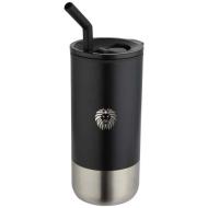 Grayson izolowany kubek z certyfikatem RCS z recyklingu o pojemności 480 ml z silikonową słomką