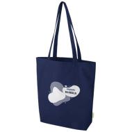 Odisha organiczna torba na zakupy z szerokim dnem z certyfikatem OCS o gramaturze 180 g/m², 11 l