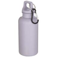 Oregon butelka na wodę o pojemności 400 ml z w jednolitym kolorze z karabińczykiem, wykonana z tworz