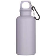 Oregon butelka na wodę o pojemności 400 ml z w jednolitym kolorze z karabińczykiem, wykonana z tworz