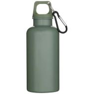 Oregon butelka na wodę o pojemności 400 ml z w jednolitym kolorze z karabińczykiem, wykonana z tworz