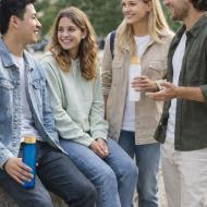 Butelka z recyklingowanego szkła NILLO 500 ml