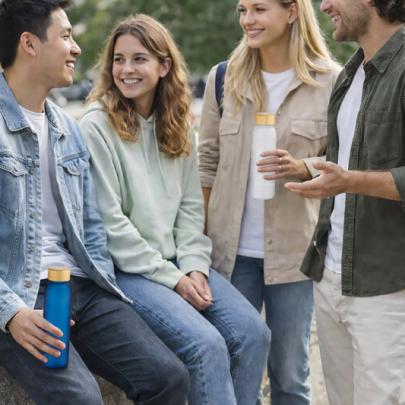 Butelka z recyklingowanego szkła NILLO 500 ml